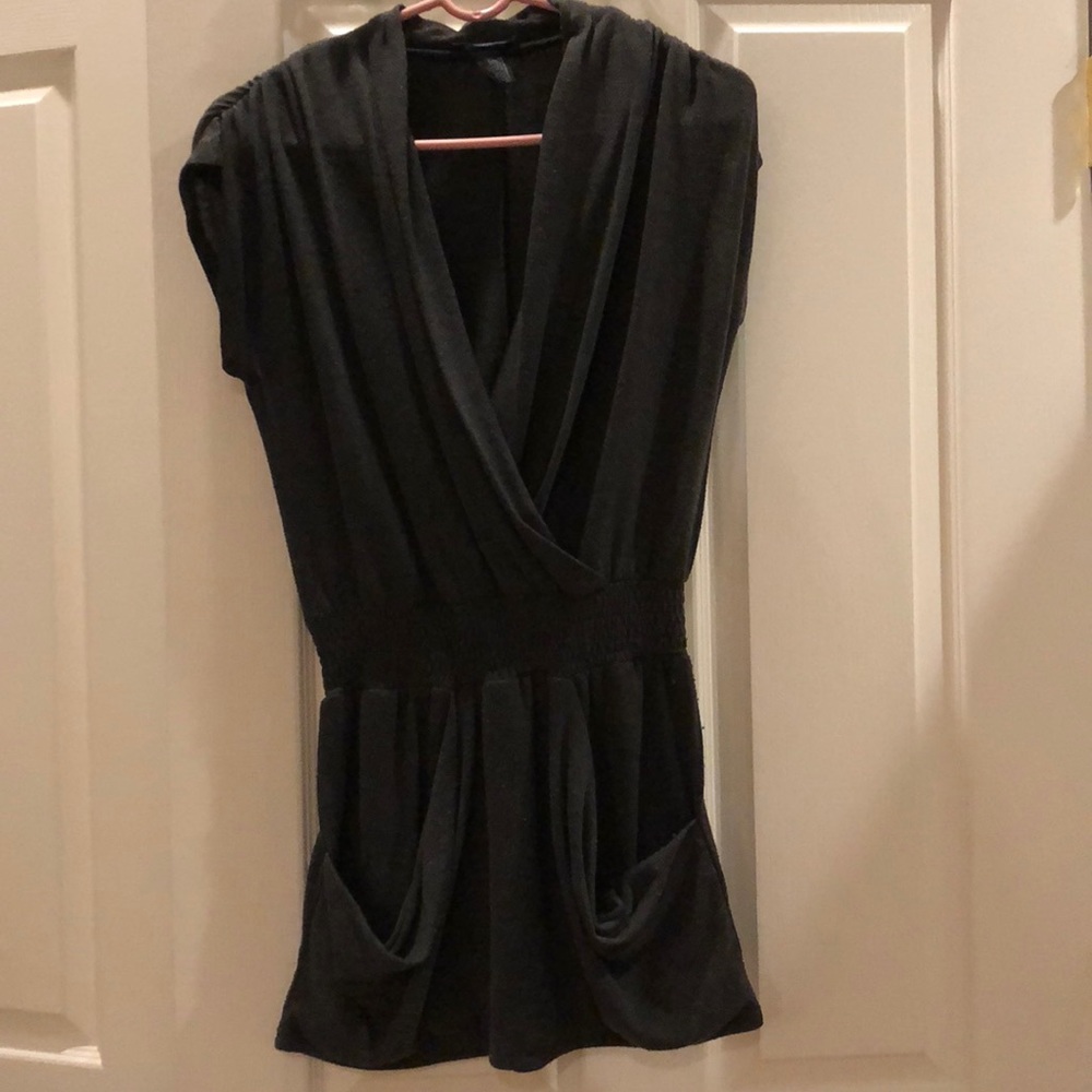 Short-sleeve Dress with Pockets